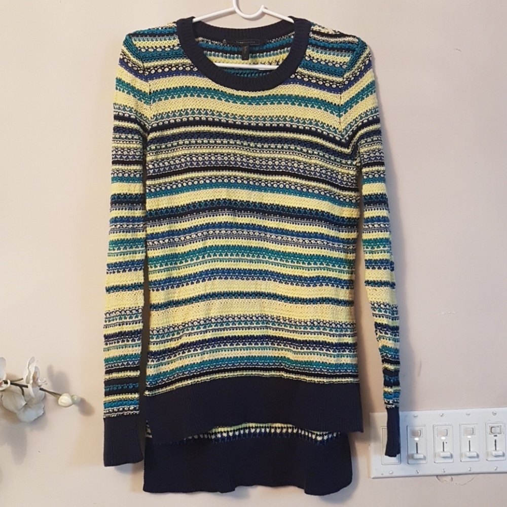 NWOT BCBG Max Azria Fair Isle Sweater Green
